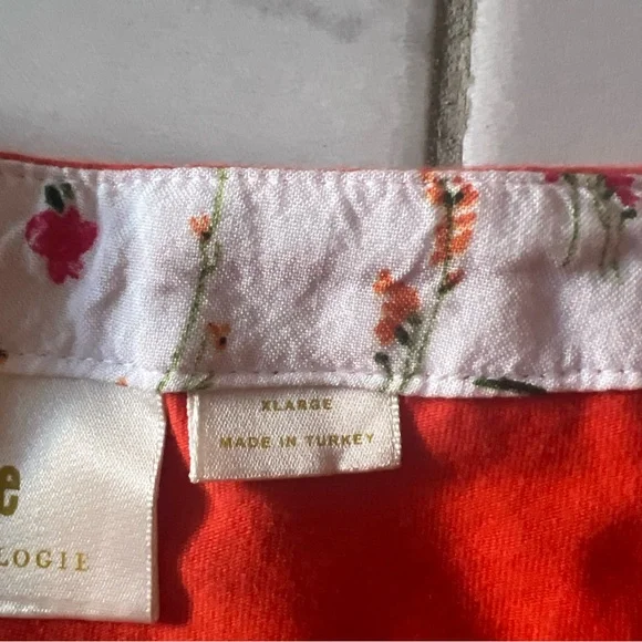 Maeve Orange and White Long Sleeve Tee - Picture 8 of 12